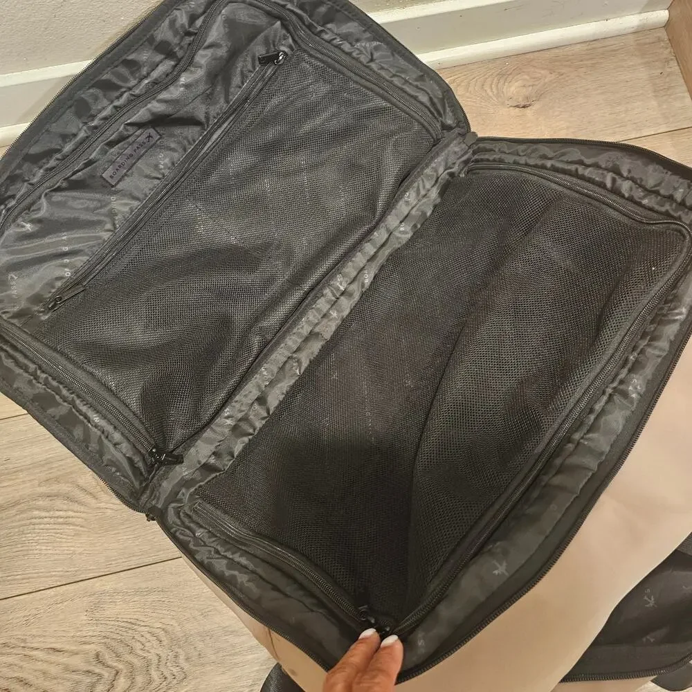 New Boarding Pass Duffle Nude Travel Bag Luggage 14.5 X 21 X D8